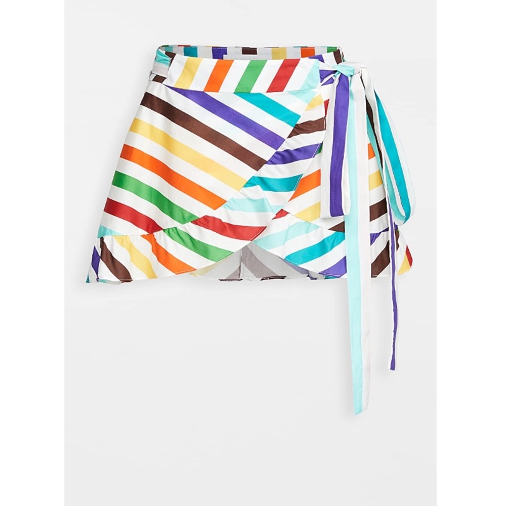 Caroline Constas 
Beach Skirt 
White Multi